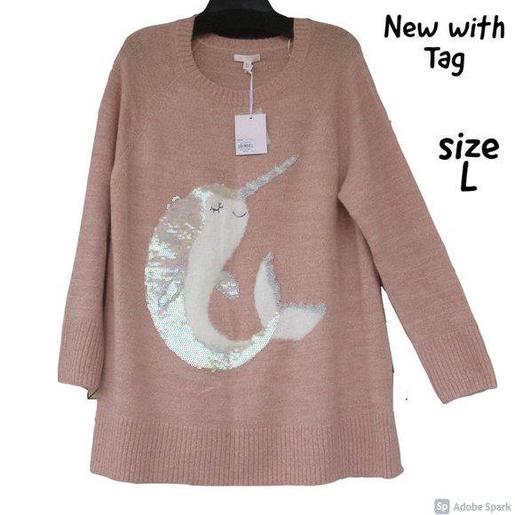 LC Lauren Conrad Sweaters - NWT LC Lauren Conrad narwhal sweater